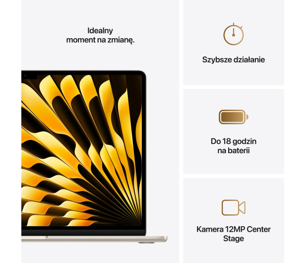 Apple MacBook Air M4/24GB/512/Mac OS Księżycowa Poświata 10R GPU - 1322277 - zdjęcie 10